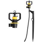 Pressure Compensating Micro-Sprinkler Assembly with Head, Stake & Tubing