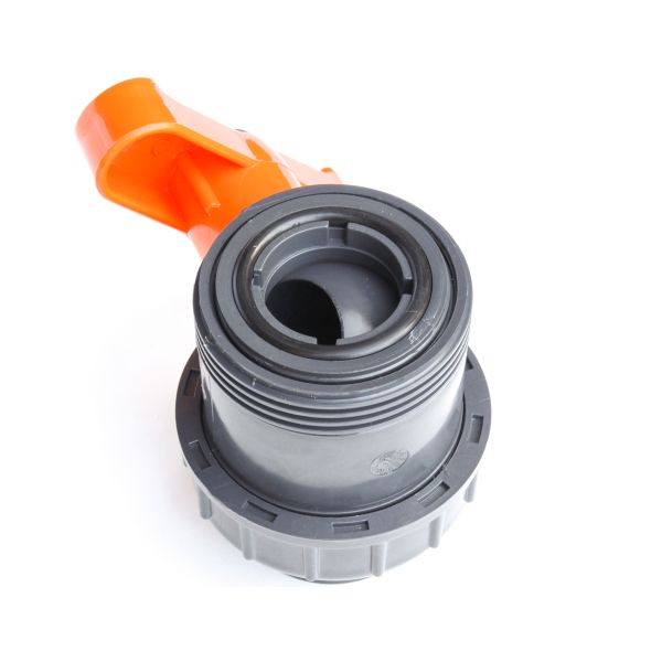 PVC Check Valve With Ball Valve - 1-1/2 Inch Solvent Connection For Plumbing - View #3