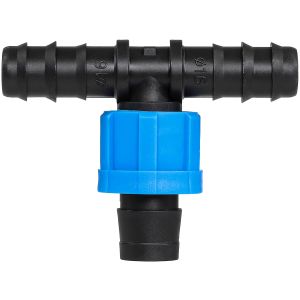 Tee Connector – 16mm Barb x 16mm Barb x 5/8