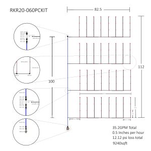 Full Kit, Pressure Compensating Micro Sprinklers