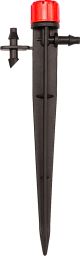 Adjustable Dripper on Stake – 0–18.5 GPH (0–70 LPH) – with 1/4