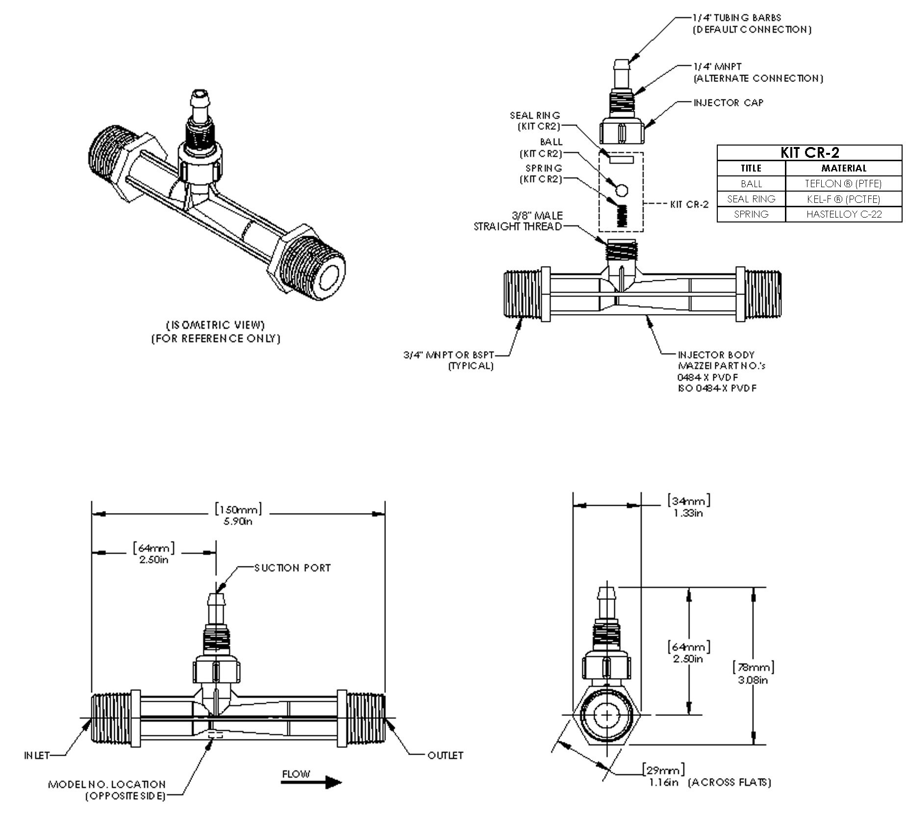 Mazzei Injector Drawing