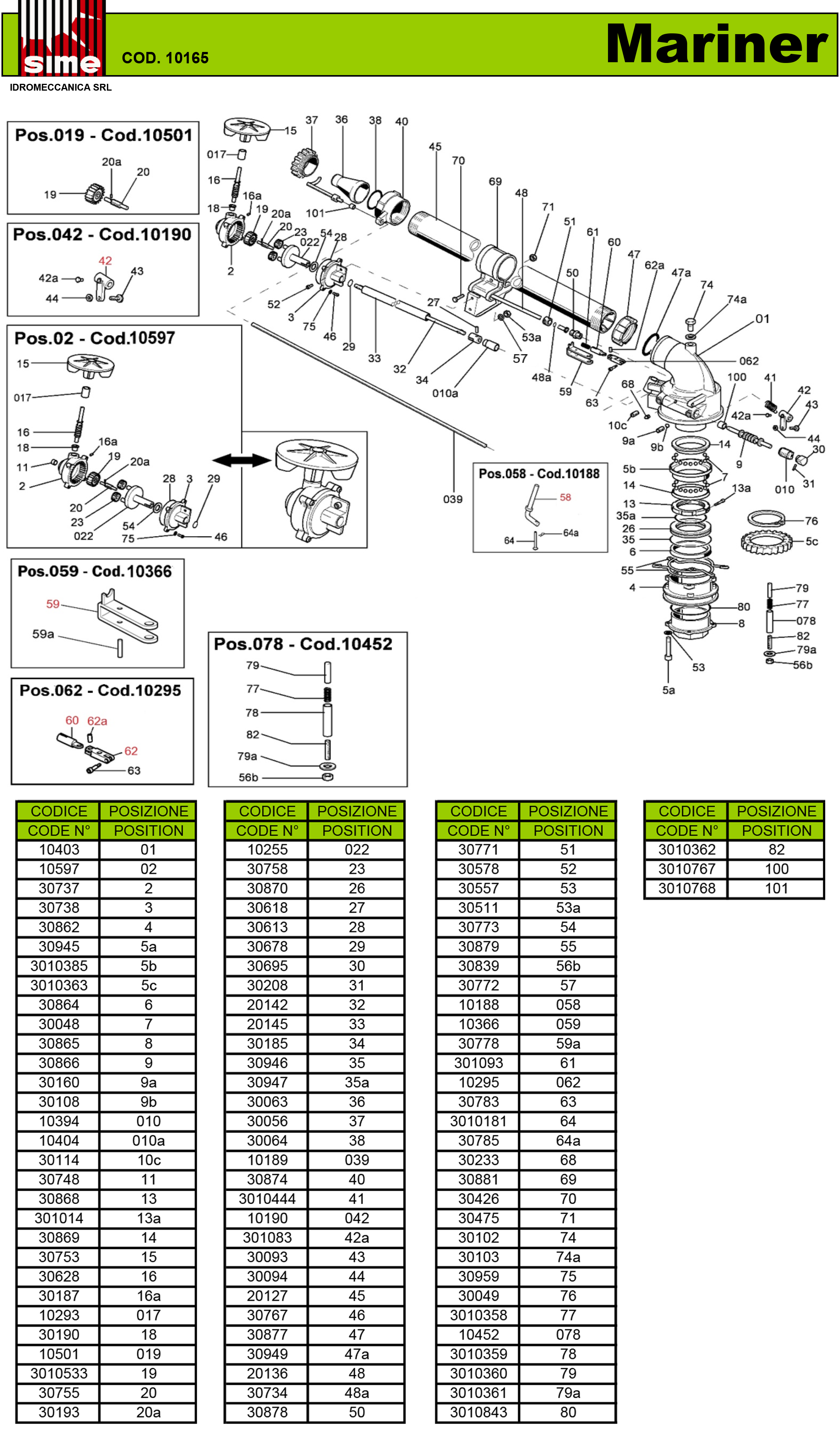 Mariner Parts View