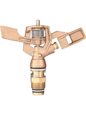 NPT Male IrrigationKing RK-23 1/2 Brass Impact Sprinkler with Nozzle 1/8 4.6 GSM Maximum Flow Rate 